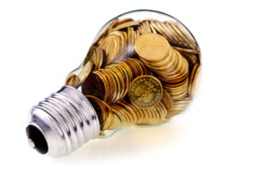 Foreign Coins in a Light Bulb